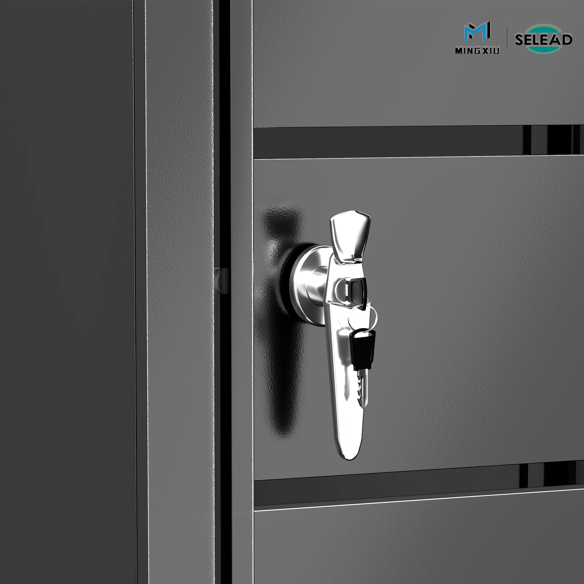 SE-OBB-P1 secure keyed lock detail for outdoor waste storage