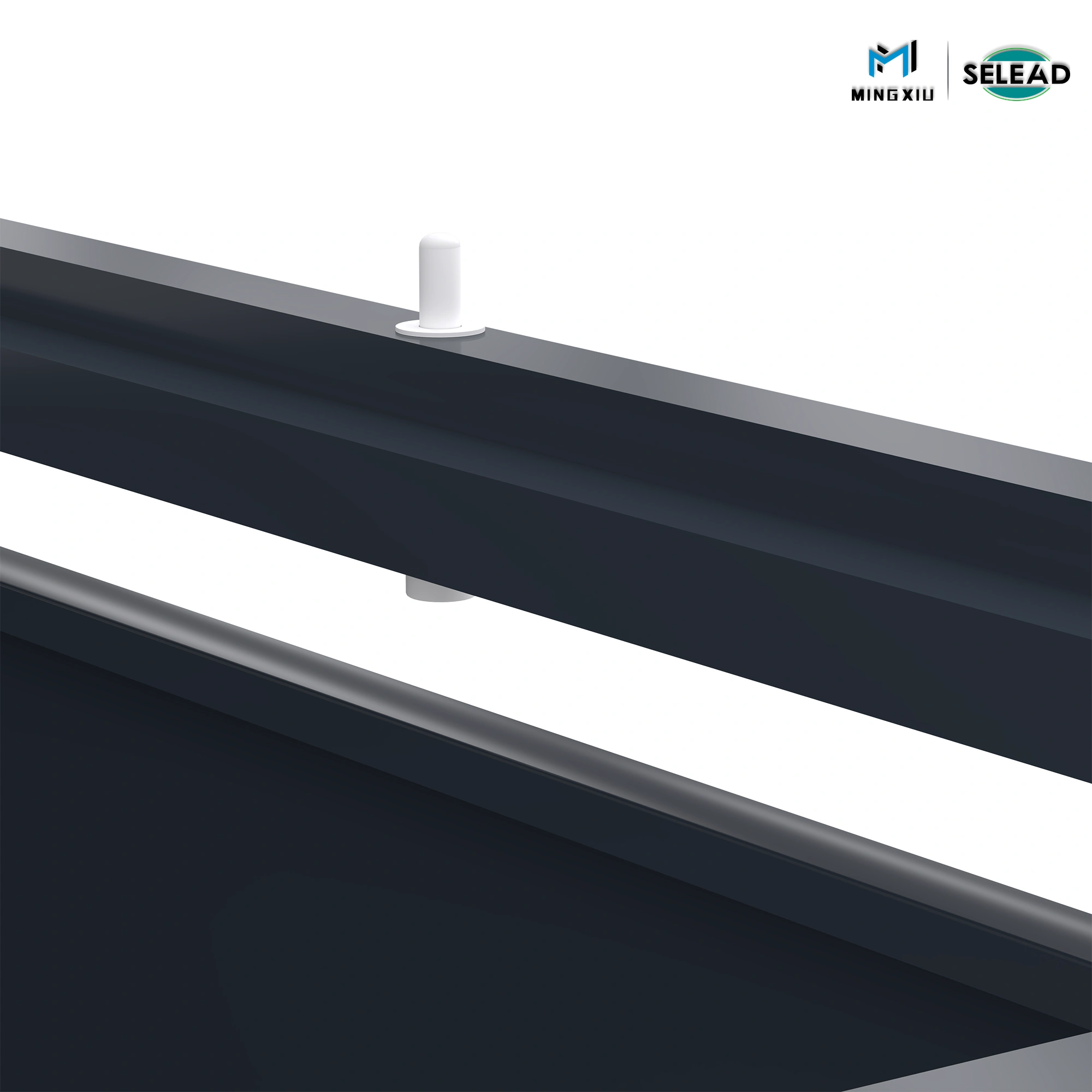 gas strut damping detail for smooth lid opening
