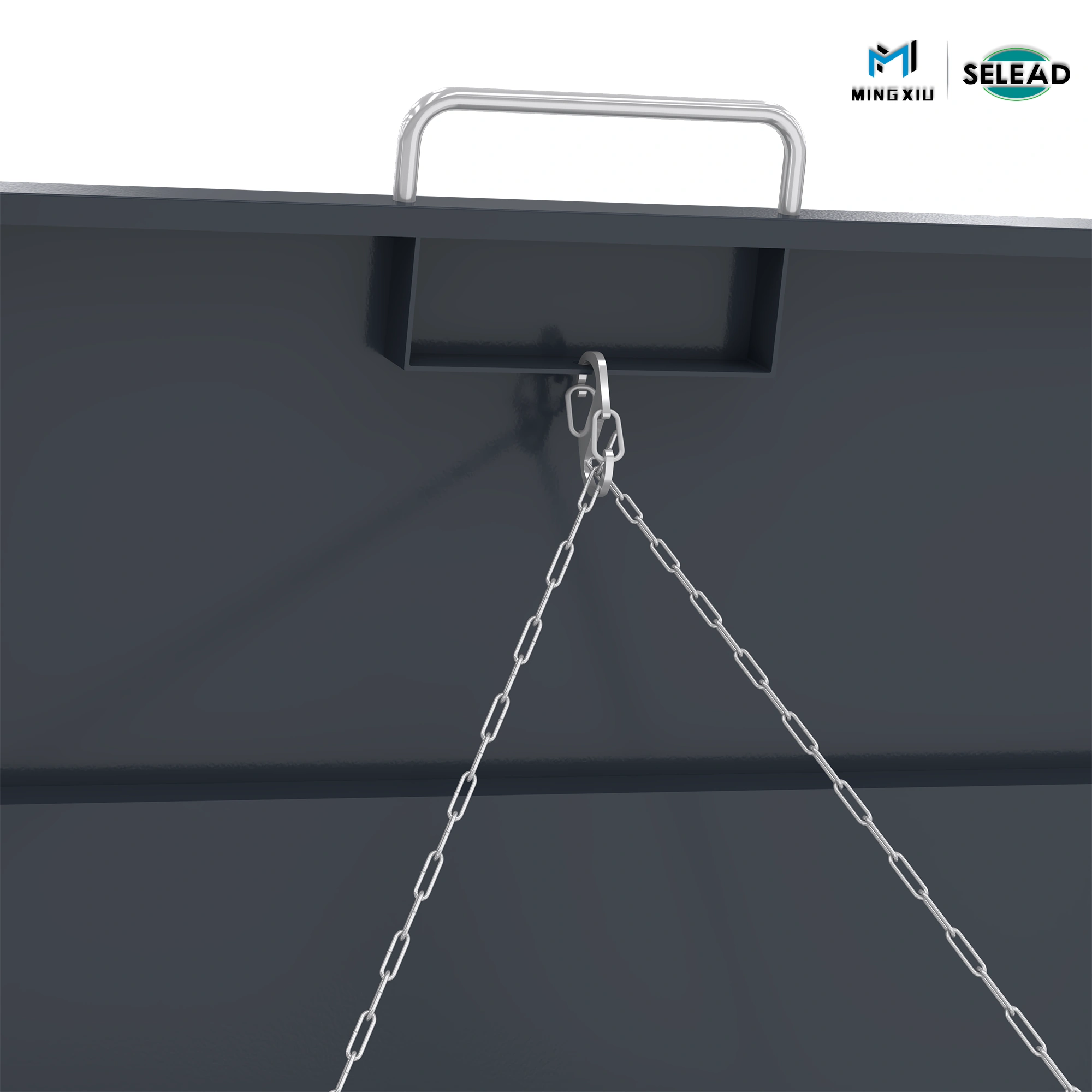 SE-OBB-Q2 chain linkage system connecting lid to waste bin cover