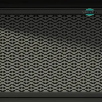 Steel mesh drawer panel design for ventilated storage