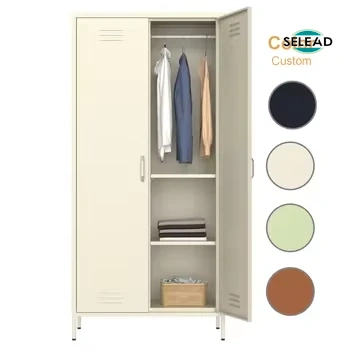 OEM metal wardrobe closet with adjustable shelves